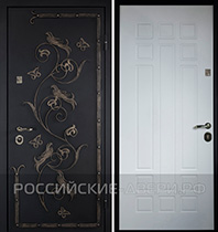 Металлическая дверь с отделкой МДФ ПКМ-162